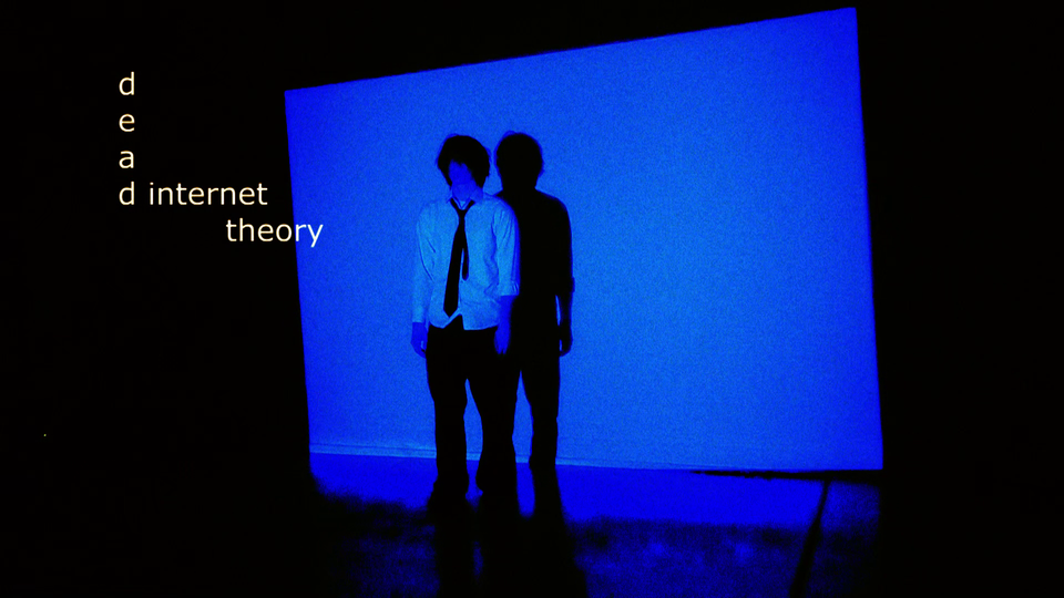 person covered in blue reality